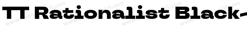 TT Rationalist Black字体转换